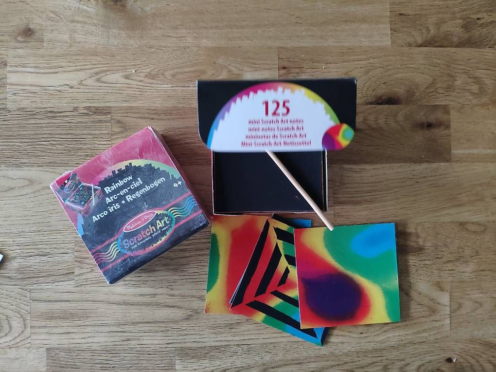 Kit bricolage: 2er Set mit Scratch-Bildern – Usato da Sargans venduto da mel_8yph