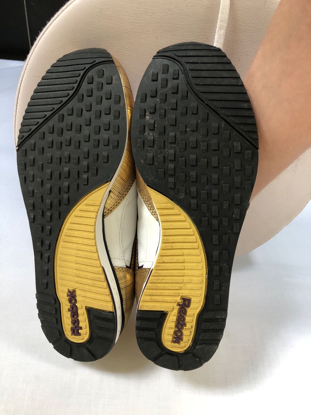Reebok Scarpe da donna: Baskets blanches et dorées Reebok ERS Racers 40 – Nuovo (secondo la descrizione) da Coppet venduto da Vanessamode 6