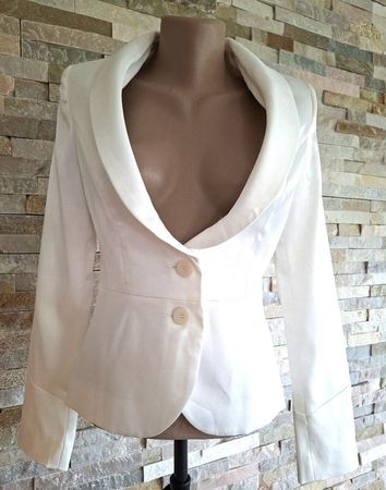 Veste Blazer Blanc Ivoire ORSAY –Taille CH34 (XS)