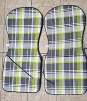 Stuhlauflagen 2er Set, kariert, Top Zustand