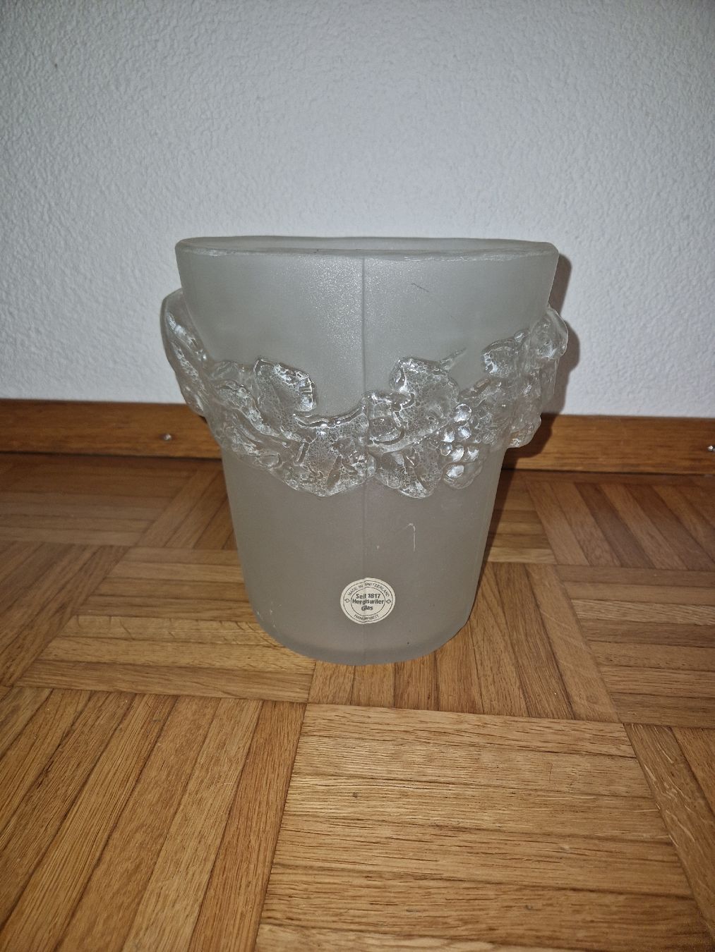 Glasi Hergiswil Vasi & Recipienti: Robert Niederer Seltene Glasi Hergisvil Bachus Massive Vase  – Usato da Etzwilen venduto da mue_mm76