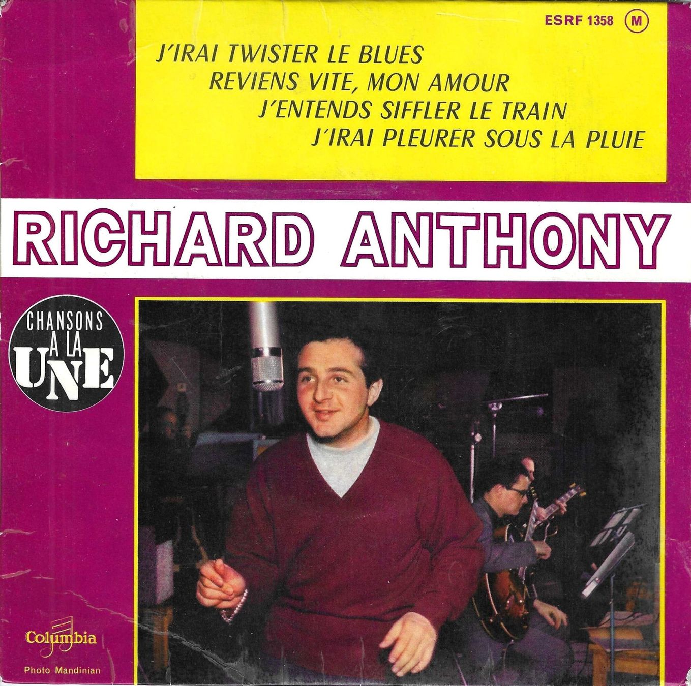 Dischi in vinile: Richard Anthony  EP - J'entends siffler le train – Usato da Savagnier venduto da Ne2065