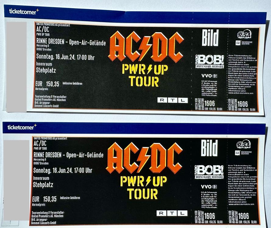 AC DC Power up Tour Dresden (Neu und originalverpackt) in Erlinsbach SO ...