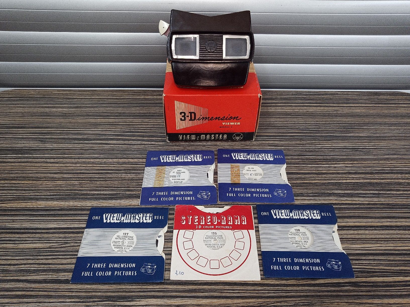 Pellicole: View-Master 3-Dimension Viewer Model E mit 5 Scheiben – Usato da Reiden venduto da Zofi-Brocki