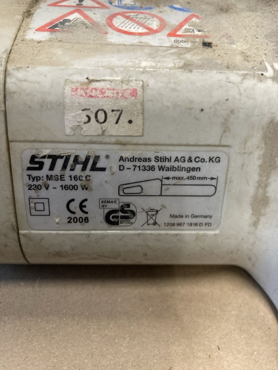 Stihl Seghe: Elektrokettensäge Stihl MSE 160C – Usato da Grabs venduto da lomag 2