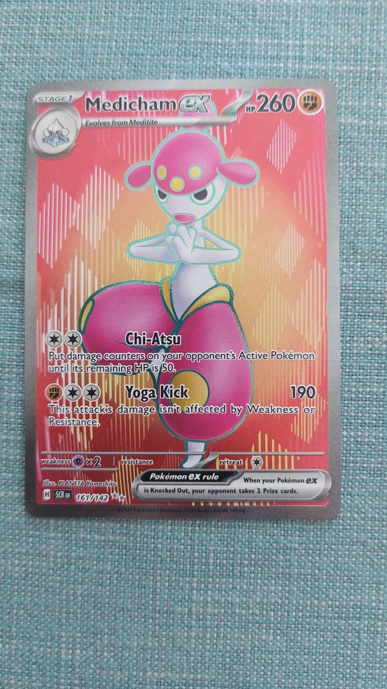 Pokémon Carte collezionabili: Medicham ex Fullart Stellar Crown – Nuovo (secondo la descrizione) da Bellinzona venduto da Pagur