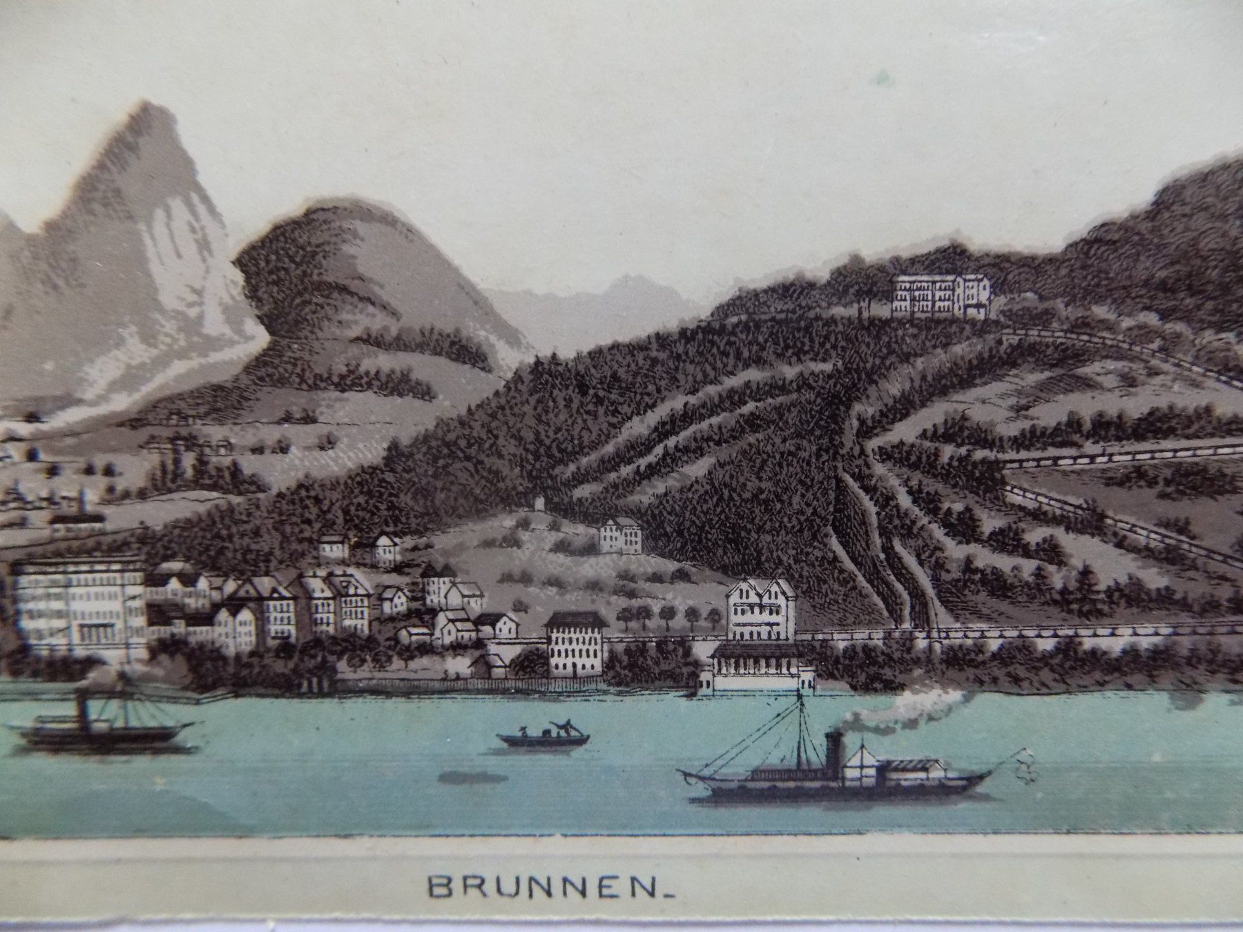 Incisioni: Brunnen Kanton Schwyz – Usato da Risch venduto da Antikfee 1