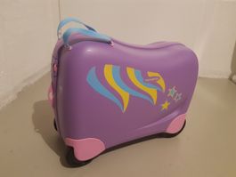 Kinderkoffer Samsonite lila mit Rollen guter Zustand