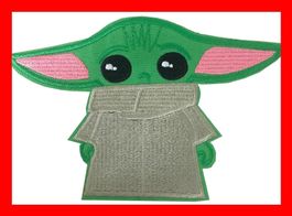 Badge Baby Yoda Joda Star Wars Aufnäher Disney + Stream DVD