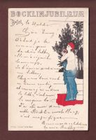 BASEL - Böcklinjubiläum - 1897 // Falte //