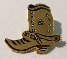 H988B - Goldiger Pin Westernstiefel Marco & Band  Nr. 110