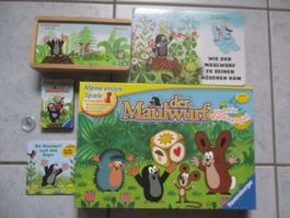 Set der kleine Maulwurf, Spiel Domino Quartett Buch .....