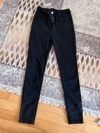 Schicke, schwarze High Waist Jeans - Top Zustand! Gr. 36