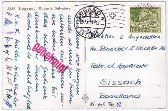 Cartes postales: Lugano mit San Salvatore – D'occasion à Binningen par Mountainrider 1