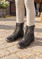 Elegante, schwarze Reitstiefeletten, Grösse 34
