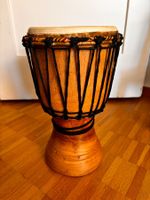 Djembe Trommel aus Holz handgefertigt in gutem Zustand