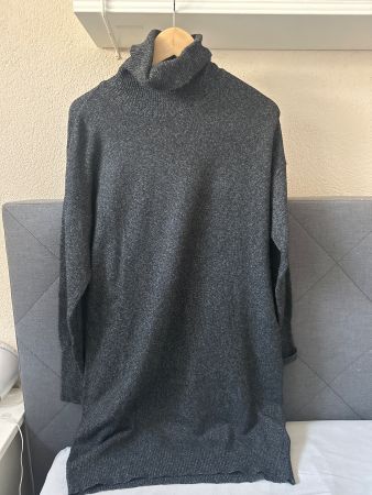 Strickkleid M dunkelgrau