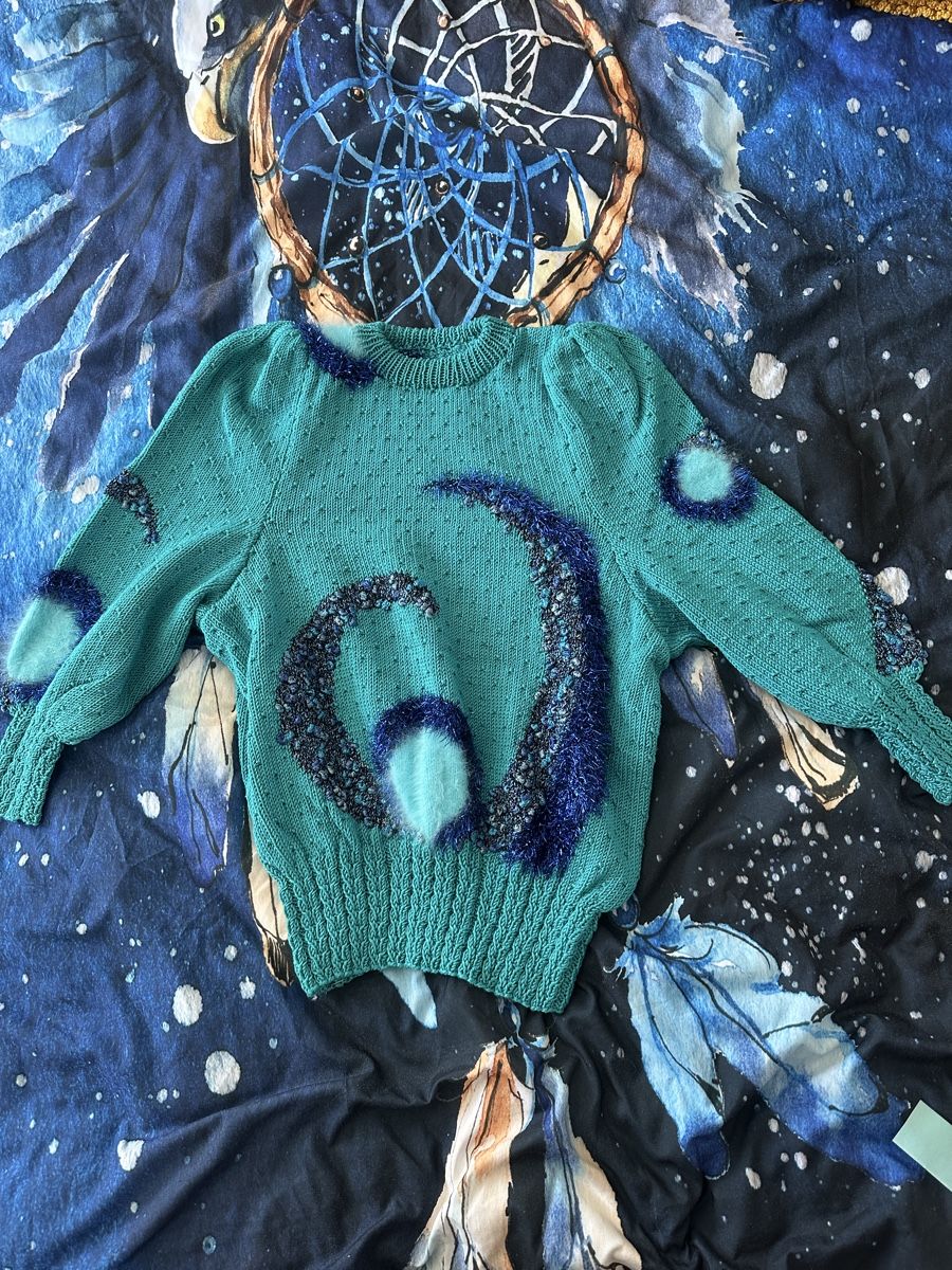 Pullover & Sweatshirts: Damen Pullover türkis selber gestricken – Neu (gemäss Beschreibung) aus St. Gallen von maivilisa 1