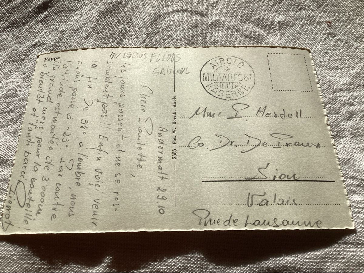 Cartoline postali: Foppa prés de Flims Grisons – Usato da Luc (Ayent) venduto da Rebouille 1