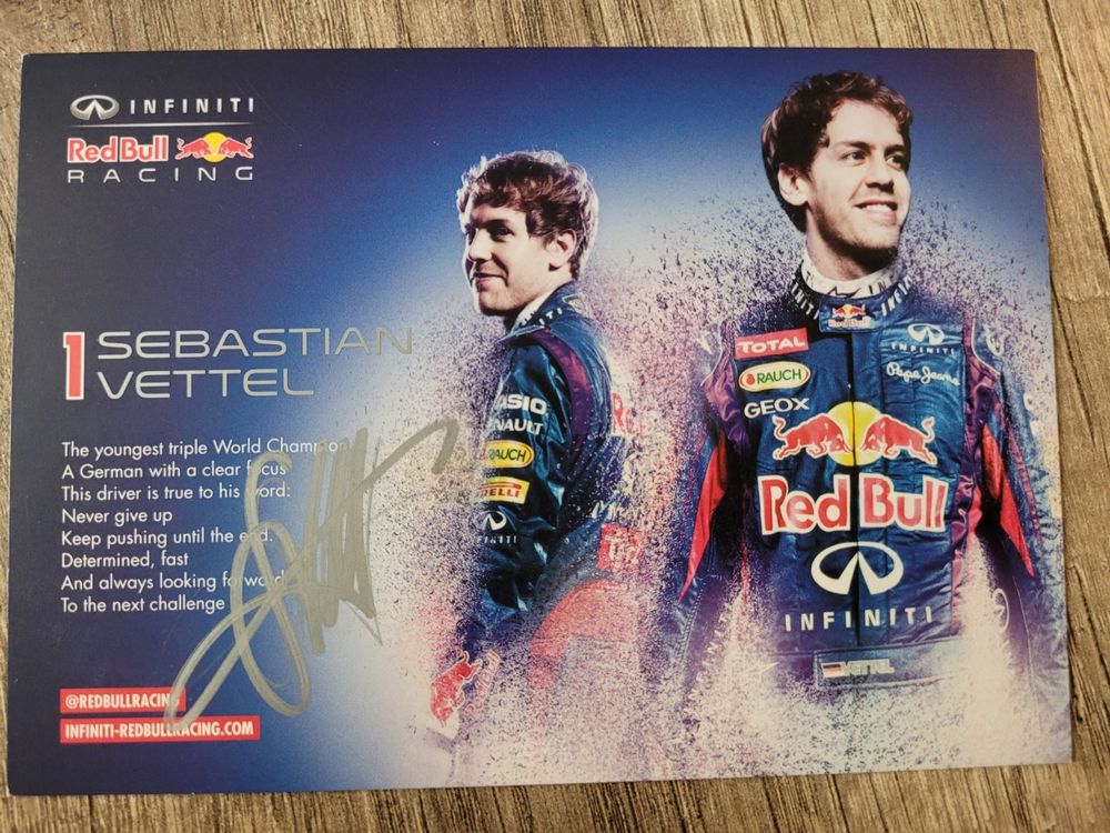 Sebastian Vettel Autogramm