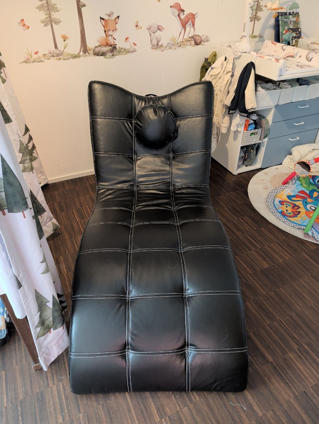Poltrone: Bequemer Relaxsessel aus Kunstleder schwarz – Usato da Luzern venduto da Benny035 2