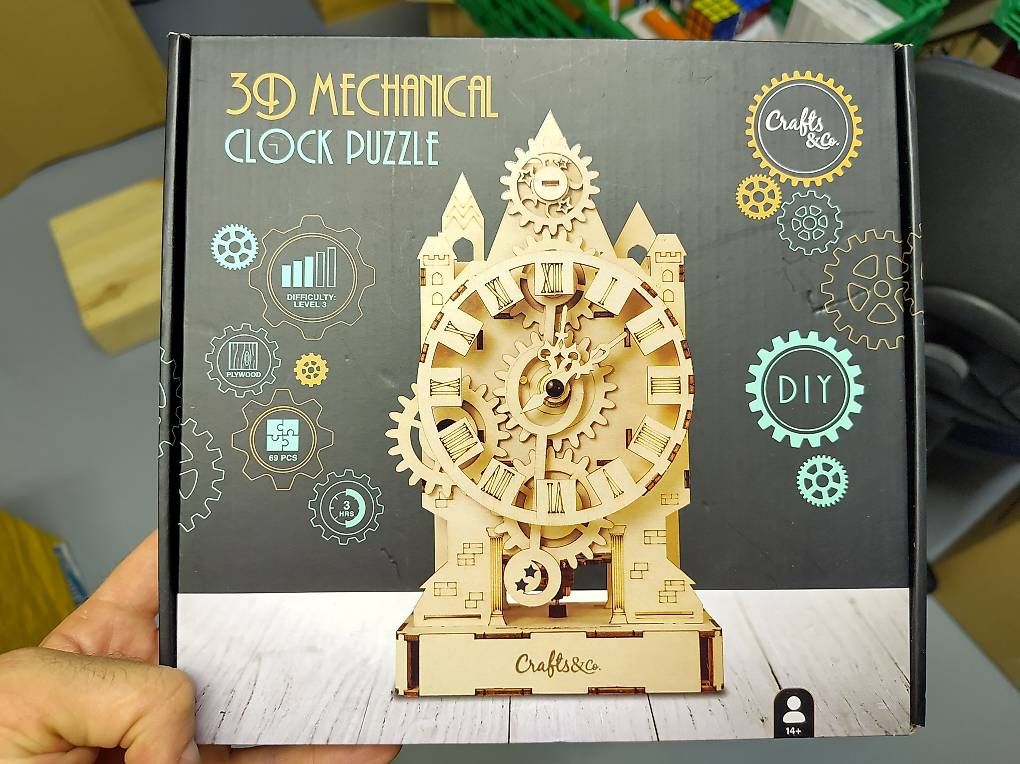 Kit di modellismo & Modellini statici: 3D Mechanical Clock Puzzle Lasercut Holz-Modell - wie Ugears – Nuovo e nell'imballaggio originale da Wohlen AG venduto da gnabbr