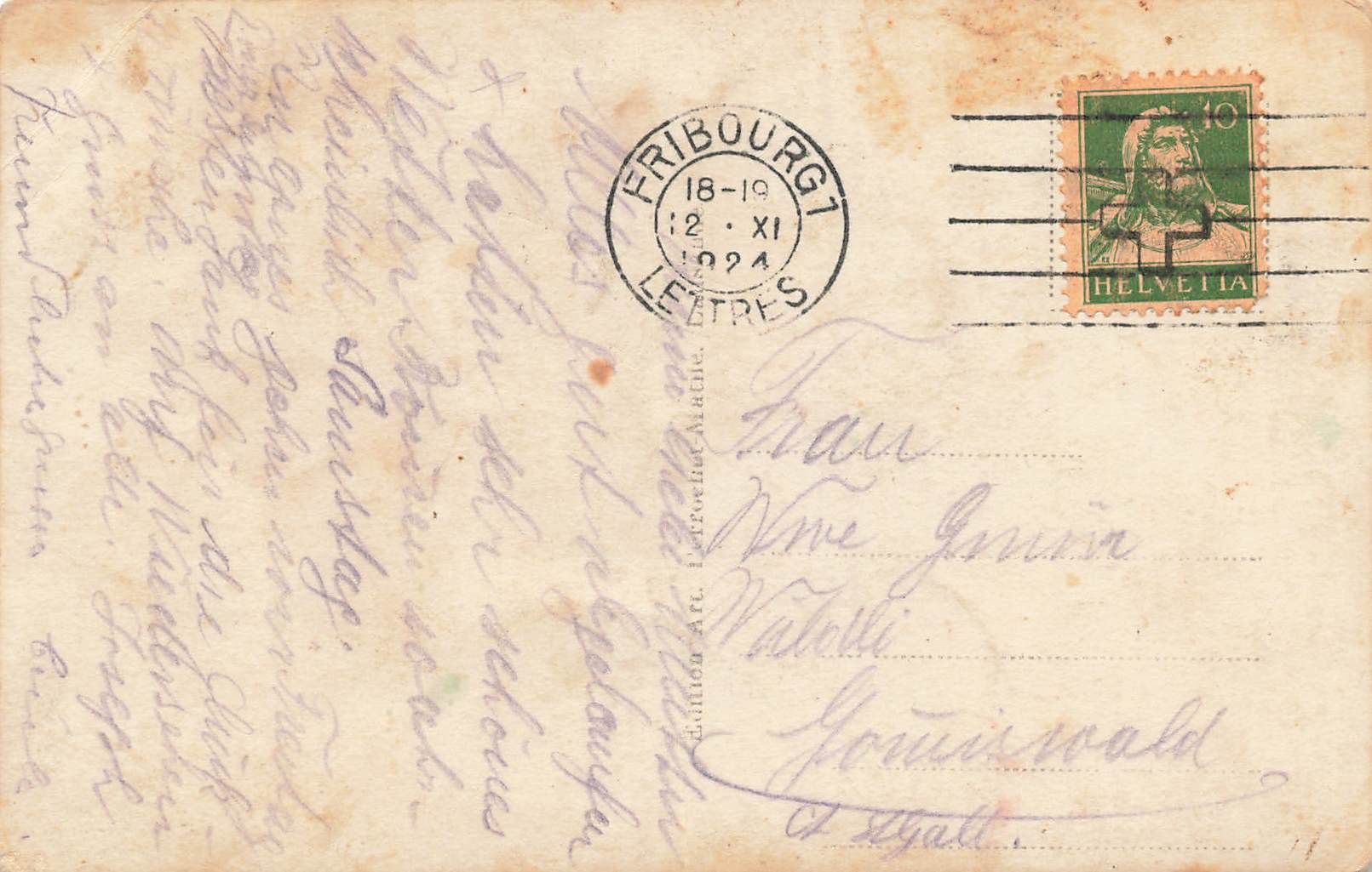 Cartoline postali: Quimet s/ vissoie – Usato da Biasca venduto da Blenio71 1