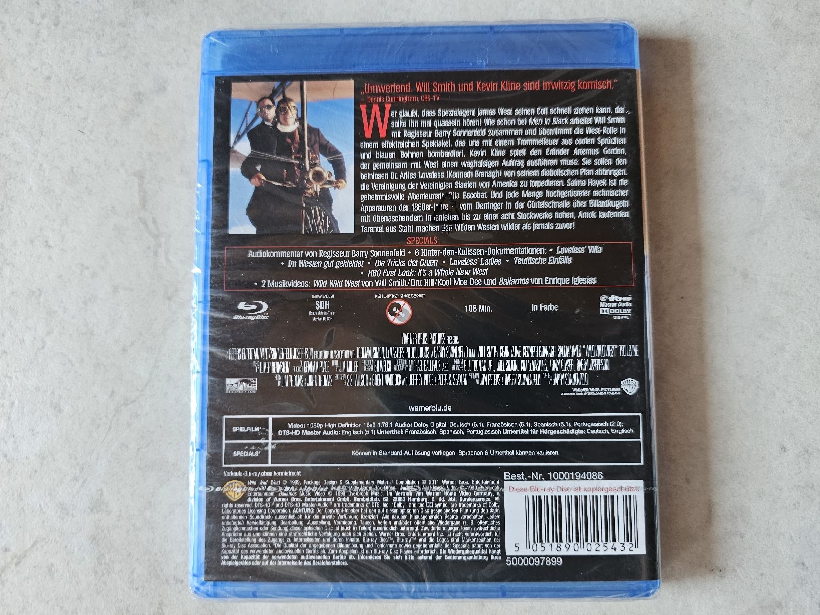 Tutti i DVDs: Wild Wild West  /  Bluray Fabrikneu – Nuovo e nell'imballaggio originale da Schneisingen venduto da backstore24 1