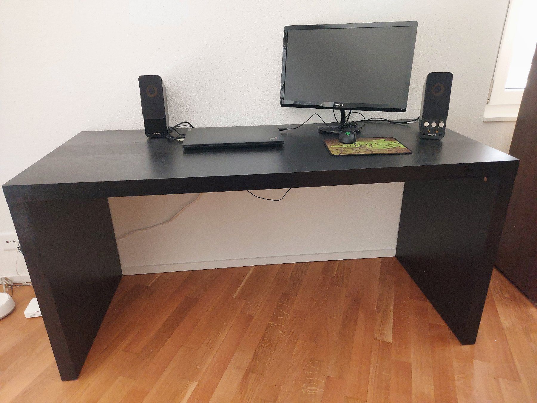 Ikea Schreibtische: IKEA MALM Pult schwarz – Gebraucht aus Solothurn von linus132652