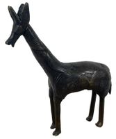 Alte Indische Bronze Giraffe Skulptur