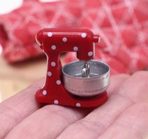 NEUE Mini Knetmaschine für Setzkasten rot Polka dot - 81443