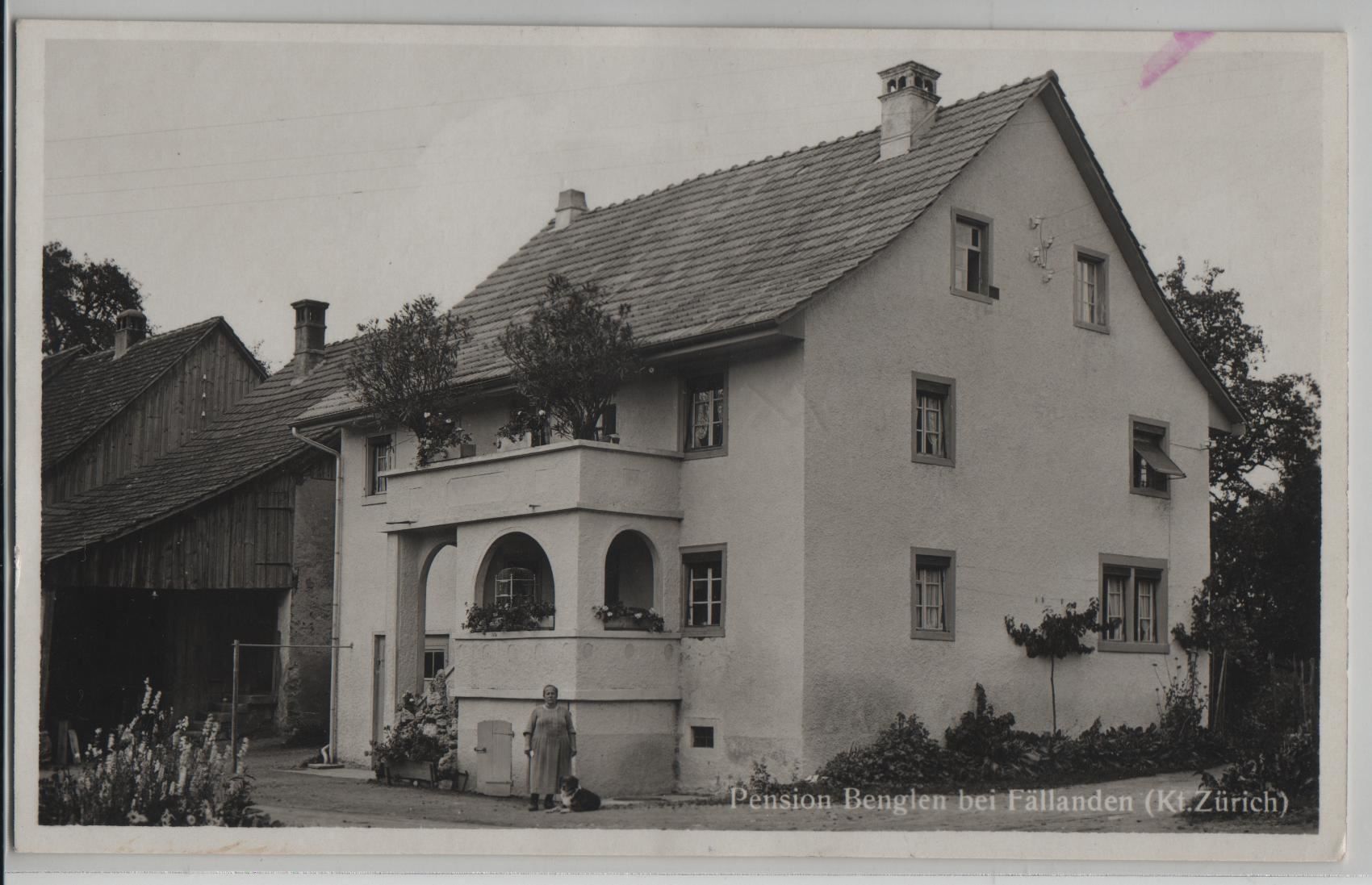 Cartoline postali: Pension Benglen bei Fällanden - animee – Usato da Ettingen venduto da Kartenplanet
