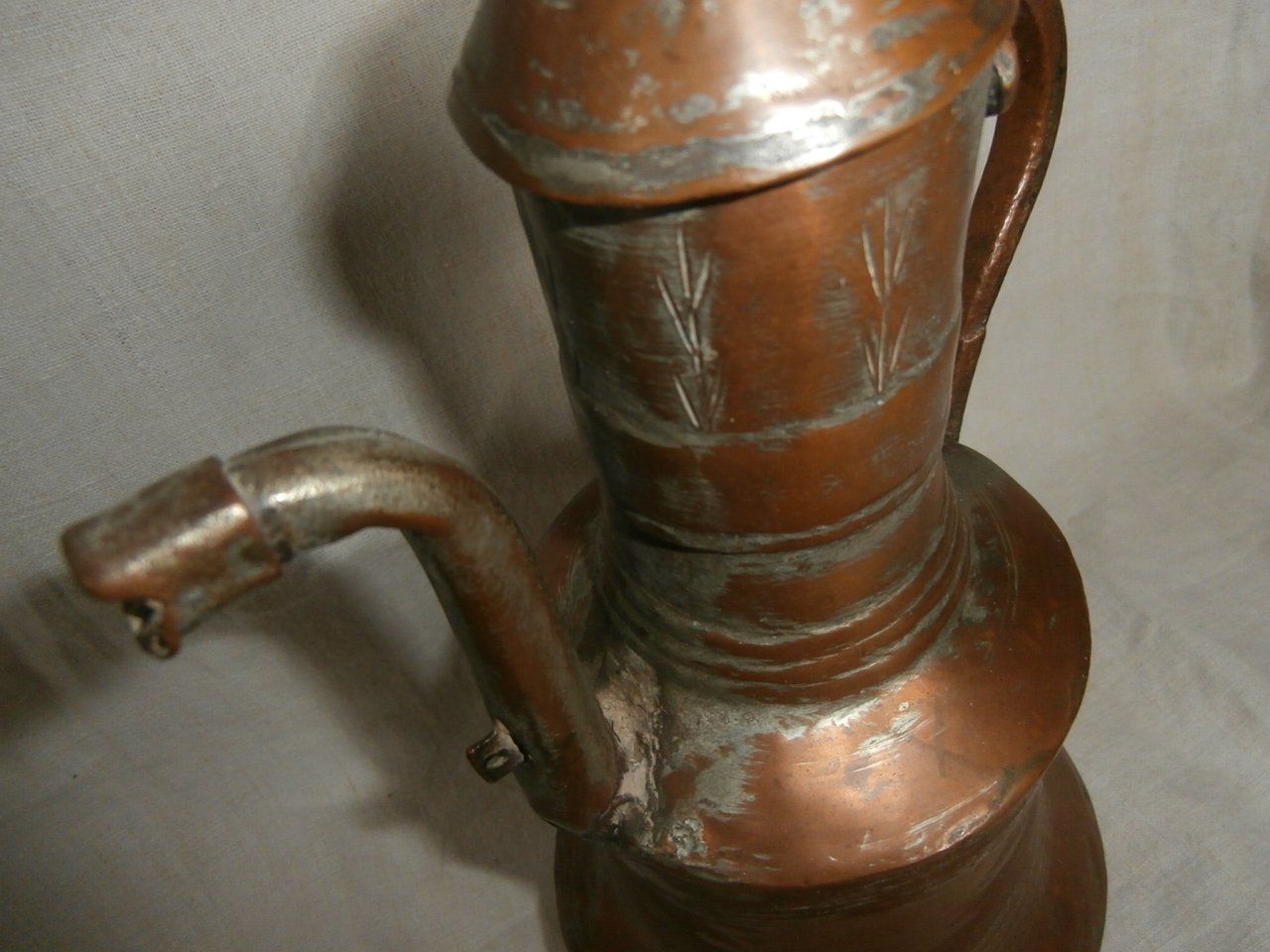Karaffen: älterer Kupfer Krug mit Deckel – Gebraucht aus Rüschegg-Heubach von Ofen111 4