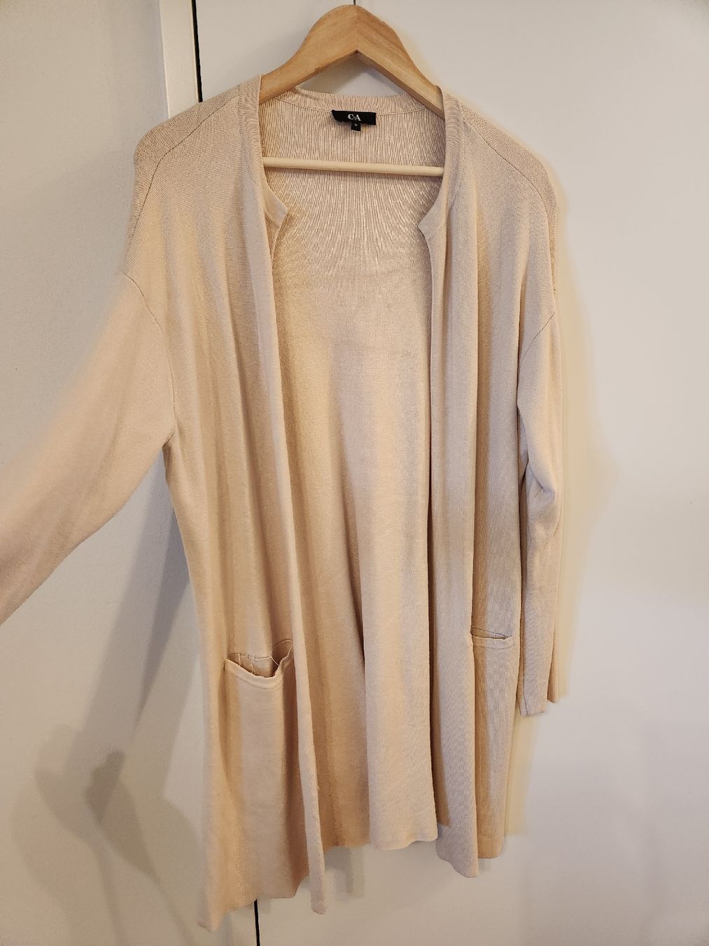 C&A Jacken: C&A Strick Cardigan Damen Gr. M beige – Neu (gemäss Beschreibung) aus Schlieren von est_b2px 2