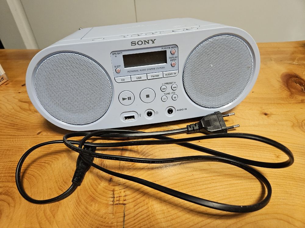 SONY ZS-PS50 Blanche - Radio CD d'occasion - Art de la Table