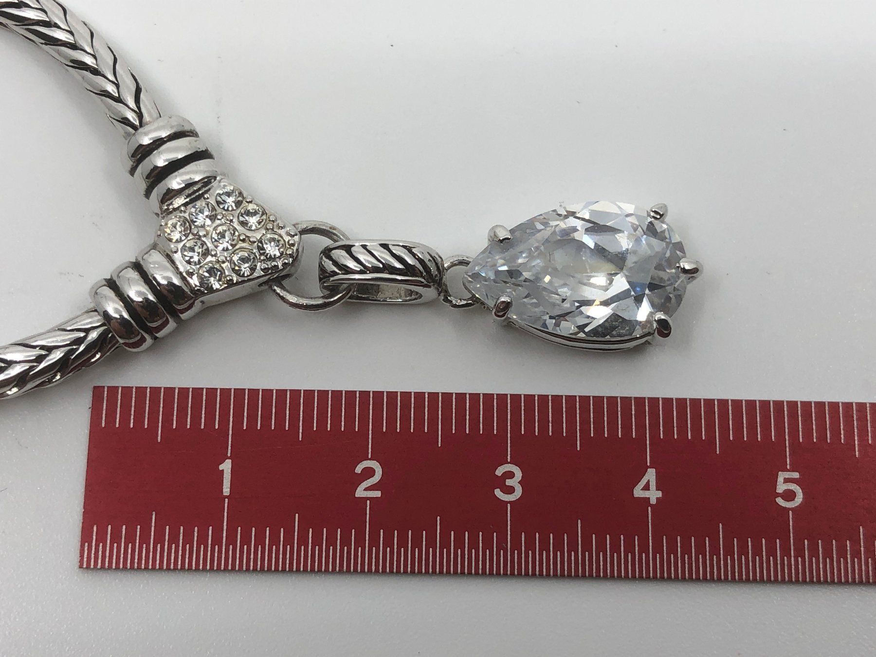 Catenine: Collier mit Stein, Halsband mit grossem Stein  Modeschmuck, – Usato da Basel venduto da Tiabeanie 7