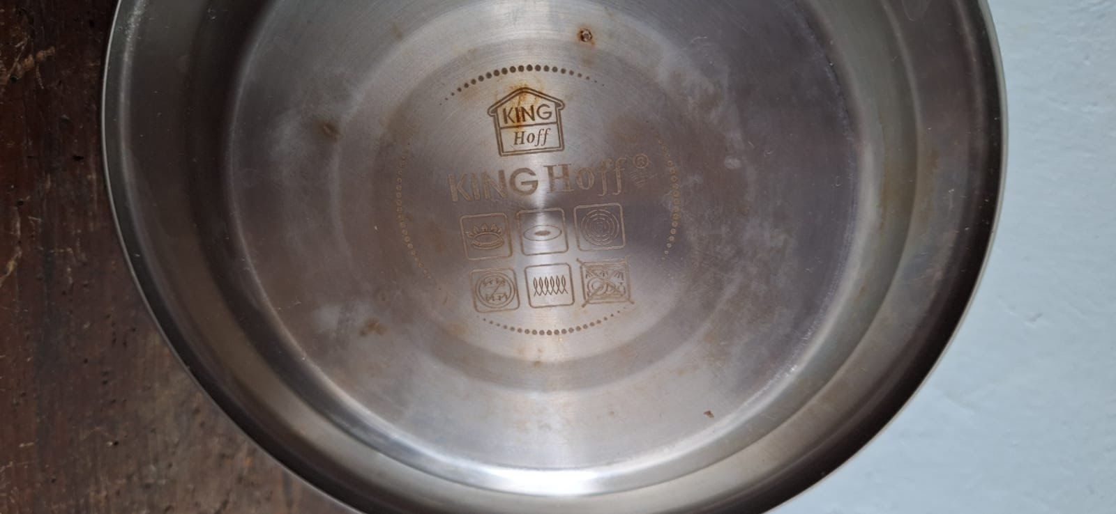 Bollitori: Pfeifkessel KING Hoff weiss mit Holzgriff gebraucht – Usato da Rüti ZH venduto da isa_5p2x 4