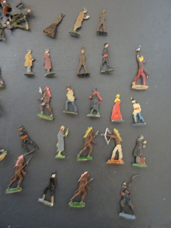 Soldats Allemands Heinrichsen, Guerre 1870, étain Peint, échelle 1:60 (30mm), 66 Pièces