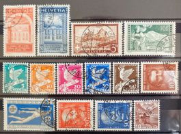 SUISSE: Un lot des oblitérés des années 1924 à 1940