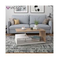 Couchtisch Beistelltisch - Weiss/Sonoma - Sofatisch