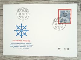 TR17 Enveloppe + Timbre Suisse 1968