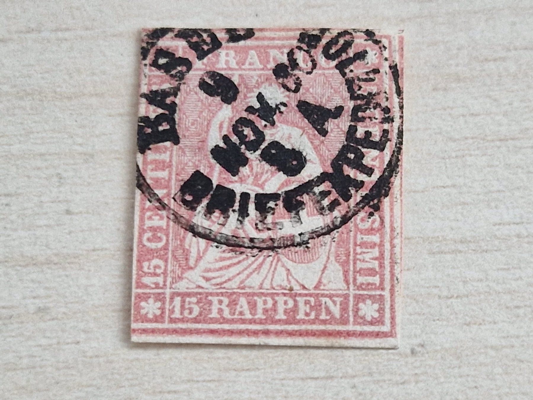 Tutti i francobolli: Strubel 24G, signiert, Basel, ab 1.- – Usato da Burgdorf venduto da Glossy01 1