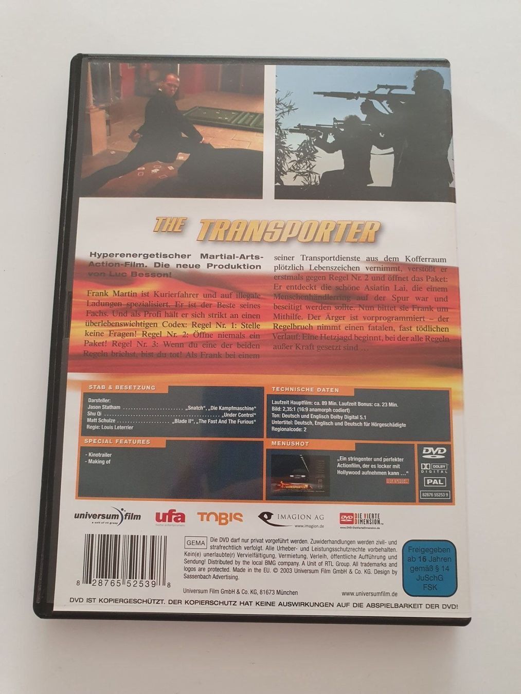 Tutti i DVDs: The Transporter mit Jason Statham – Usato da Oberdorf BL venduto da BaldenEagle 1