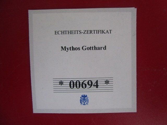 Medaglie: GIGANT: Gotthard Mythos - Gotthard 2016 - 70 mm - PP – Nuovo e nell'imballaggio originale da Luzern venduto da Horoskop1 3