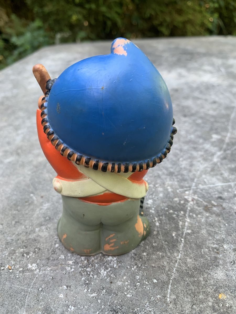 Statuette: Mainzelmännchen JOHN mit Besen, 11 cm, NFP, 1975 – Usato da Dussnang venduto da pml253 2