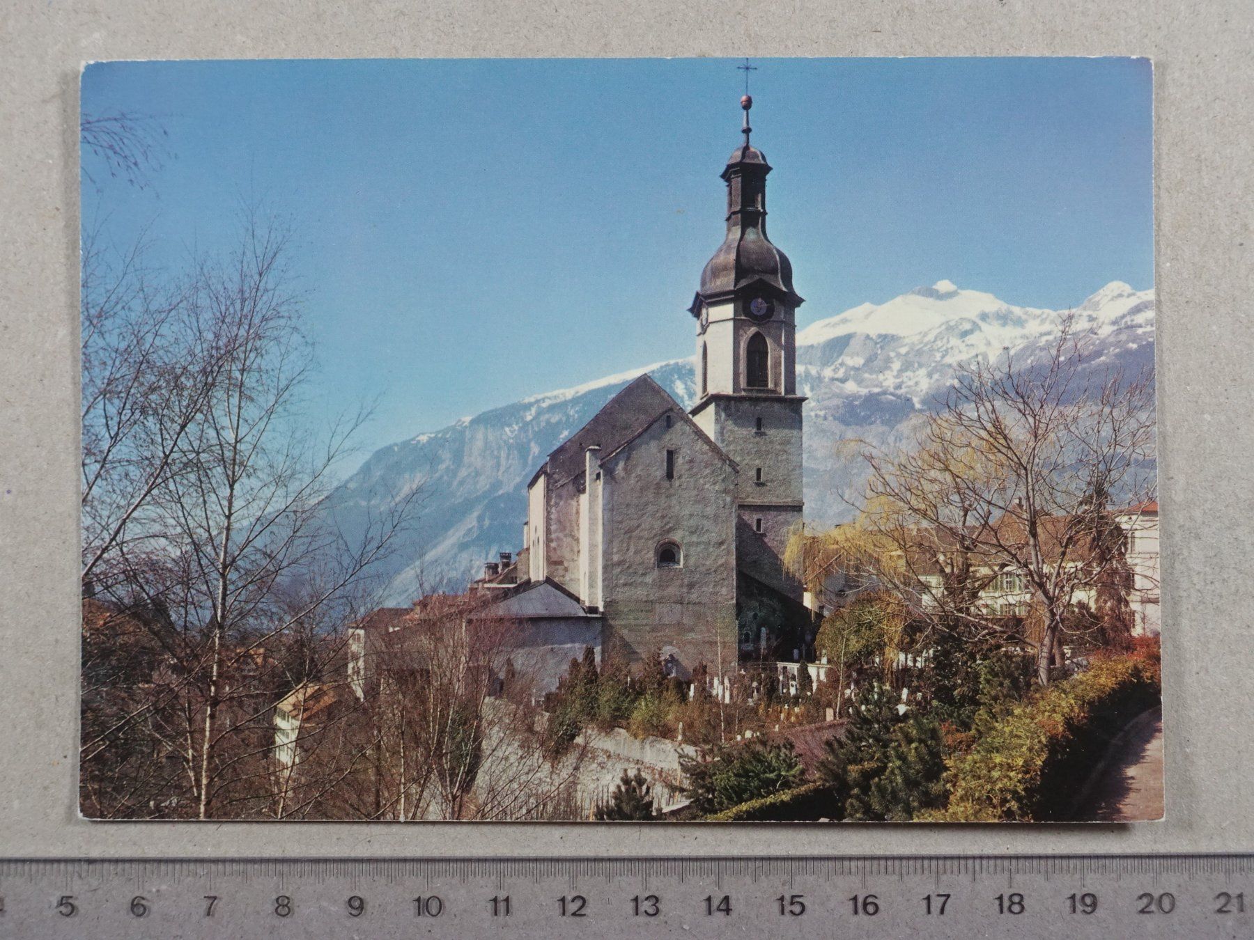 Cartoline postali: Chur, Kathedrale, Calanda, 1983 – Usato da Lenzburg venduto da fh1