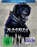 X-MEN Apocalypse (2016) Steelbook/Fassbender/McAvoy/Isaac