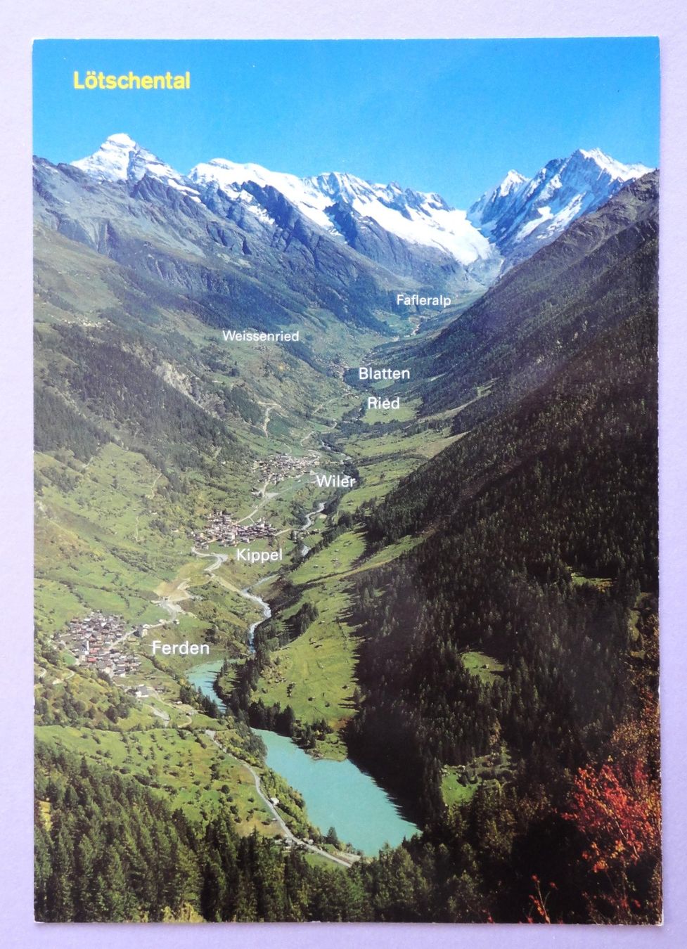 Cartes postales: Lötschental mit Lötschenlücke – D'occasion à Fétigny par Billy2miny