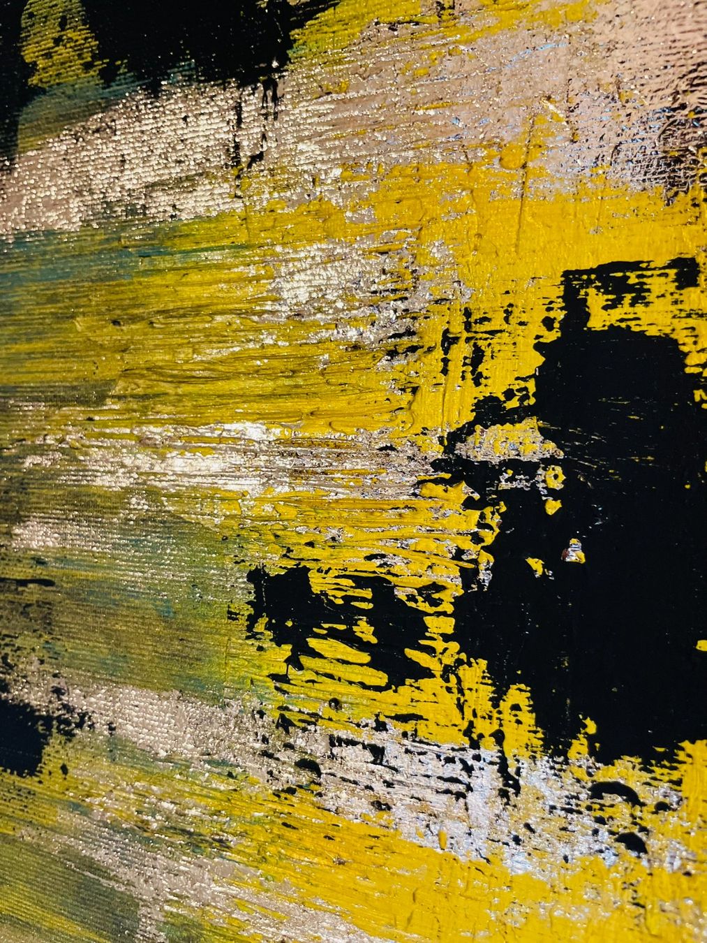 Gemälde: Black Ember in Metallic Pulse Textured Painting – Neu und originalverpackt aus Zürich von chj_855s 8
