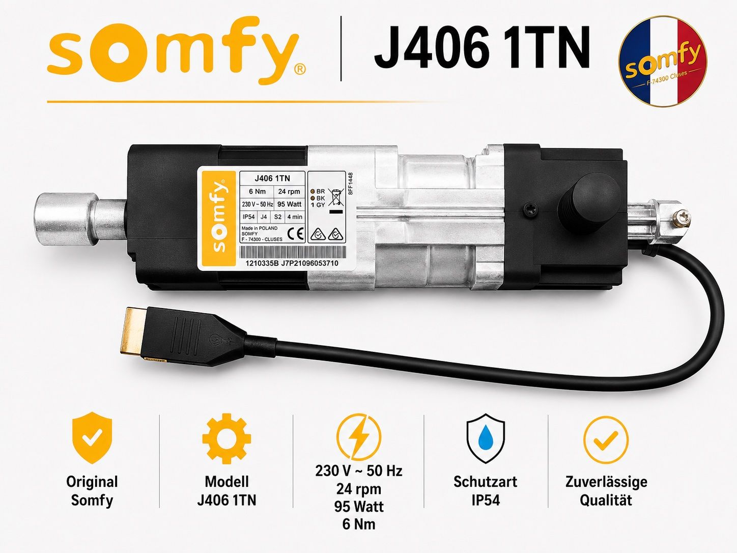 Somfy Tende da sole: Somfy J406 1TN Storen Motor absolute Neuware – Nuovo e nell'imballaggio originale da Zürich venduto da Shalashaska